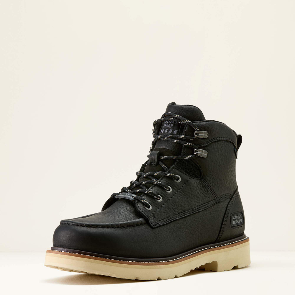 Rebar Lift 6" Waterproof Work Boot Men - BLACK