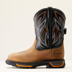 Big Rig BOA Waterproof Composite Toe Work Boot Men - NATURAL TAN/BLACK