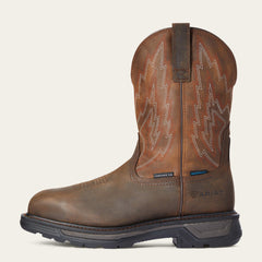 Big Rig Waterproof Composite Toe Work Boot Men - DARK BROWN