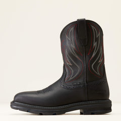 Sierra Shock Shield Steel Toe Work Boot Men - BLACK