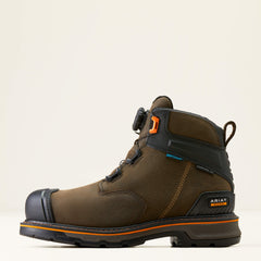 Stump Jumper 6" BOA Waterproof Composite Toe Work Boot Men - IRON COFFEE