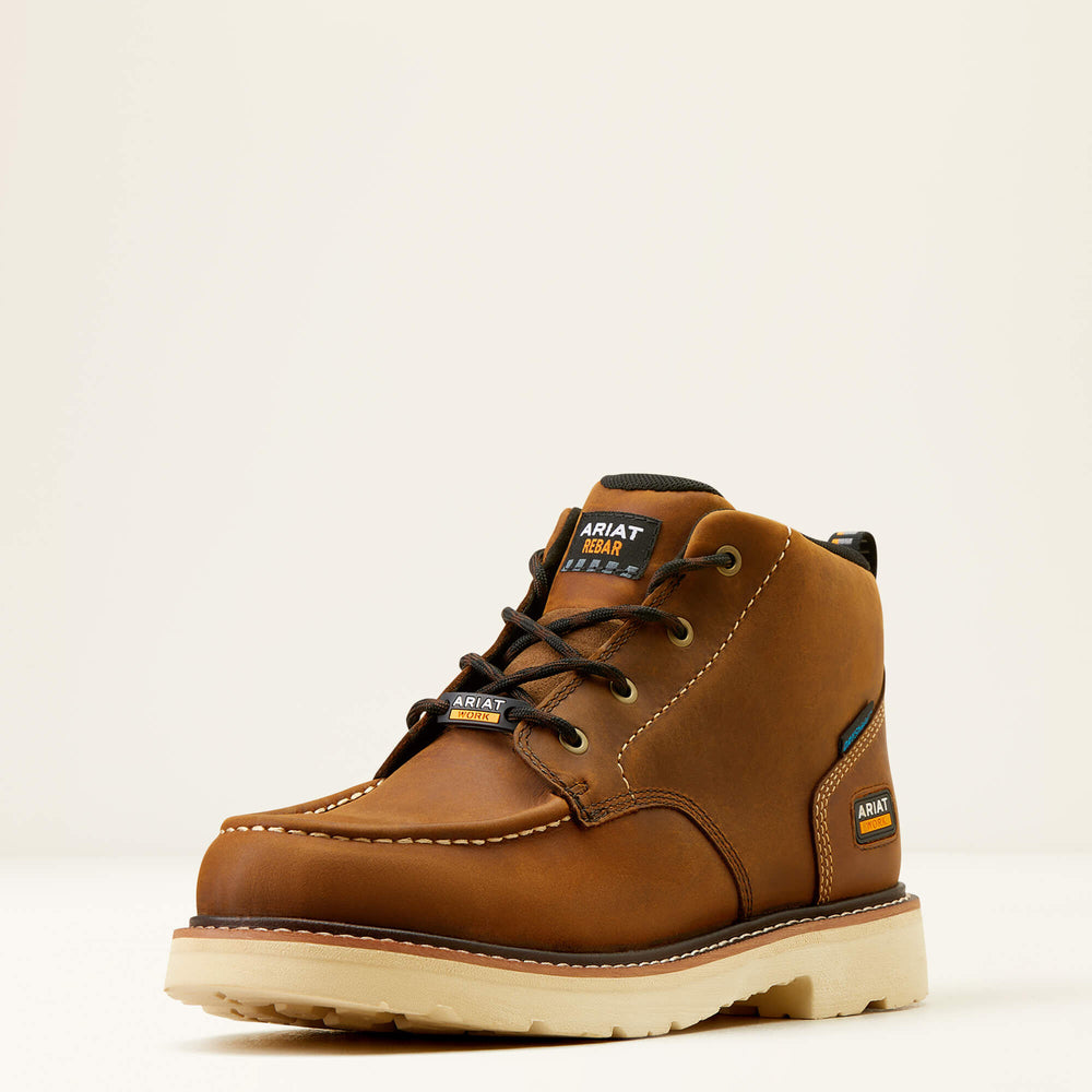 Rebar Lift Chukka Waterproof Work Boot Men - DISTRESSED BROWN