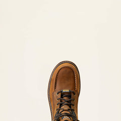 Rebar Lift 8" Waterproof Work Boot Men - DISTRESSED BROWN