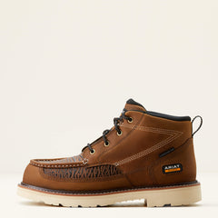 Rebar Lift Chukka Composite Toe Work Boot Men - DISTRESSED BROWN/SHARKSKIN PRINT