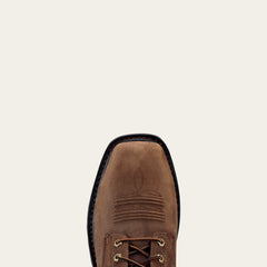 Cascade 8" Wide Square Toe Work Boot Men - ALAMO BROWN