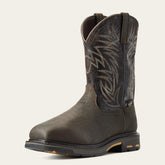 WorkHog Wide Square Toe MetGuard Waterproof Composite Toe Work Boot Men - BRUIN BROWN