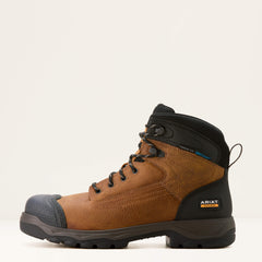 Turbo Duratread XTR 6" Waterproof Carbon Toe Work Boot Men - NATURAL BROWN