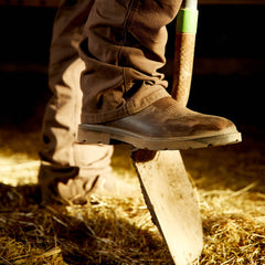 Groundwork Wide Square Toe Steel Toe Work Boot Men - BROWN