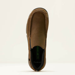 Edge Slip-On Composite Toe Work Shoe Men - DARK BROWN