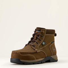 Edge Chukka 6" Metguard Composite Toe Work Boot Men - DARK BROWN