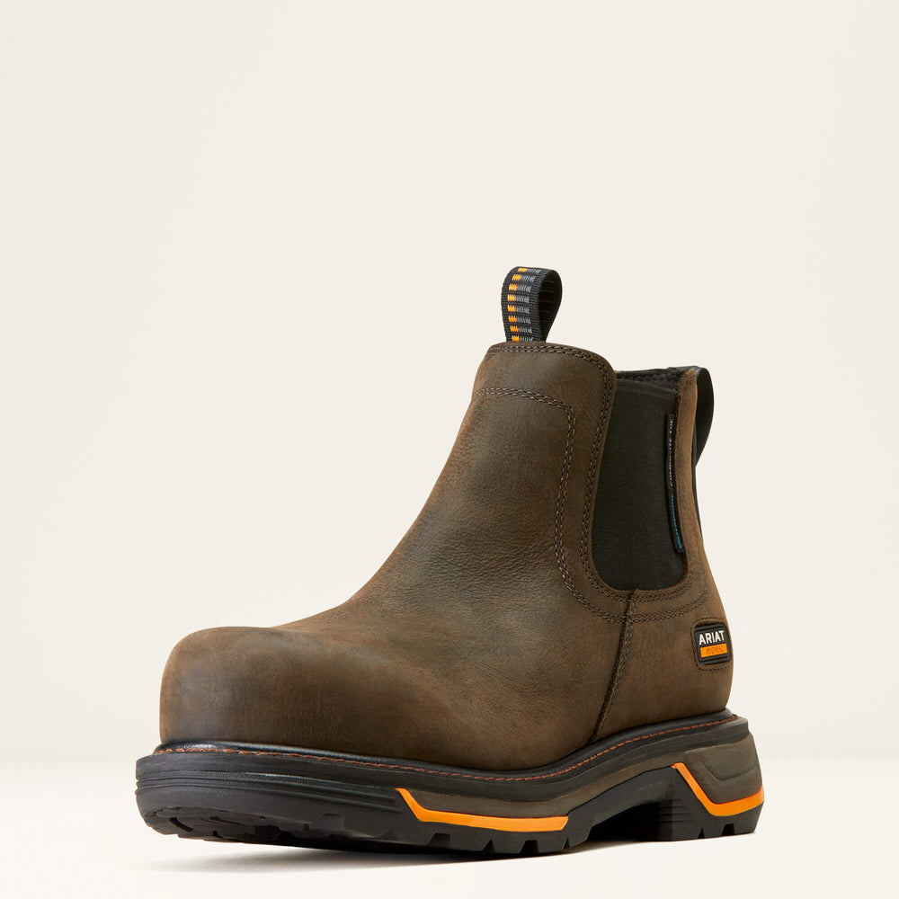 Big Rig Chelsea Waterproof Composite Toe Work Boot Men - IRON COFFEE