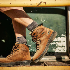 Turbo 6" Waterproof Carbon Toe Work Boot Men - AGED BARK