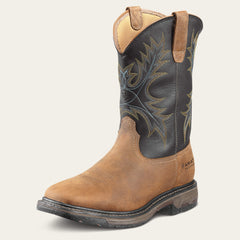 WorkHog Wide Square Toe Waterproof Steel Toe Work Boot Men - AGED BARK