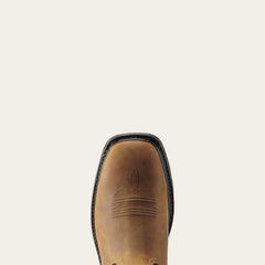 WorkHog Wide Square Toe Waterproof Steel Toe Work Boot Men - AGED BARK