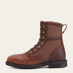 RigTek 8" Wide Square Toe Composite Toe Work Boot Men - OILED BROWN
