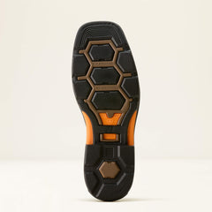 OverDrive Wide Square Toe Composite Toe Work Boot Men - BROWN/ROUGH STONE