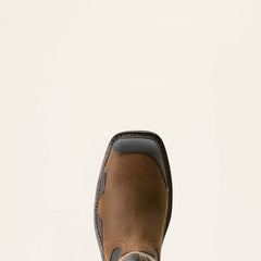 OverDrive Wide Square Toe Composite Toe Work Boot Men - BROWN/ROUGH STONE