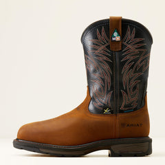 WorkHog MetGuard CSA Waterproof Composite Toe Work Boot Men - DARK COPPER/MIDNIGHT BLUE