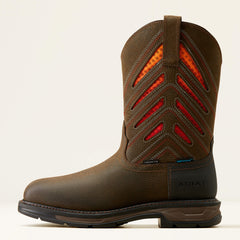 WorkHog XT VentTEK Waterproof Carbon Toe Work Boot Men - IRON COFFEE/SUNSET