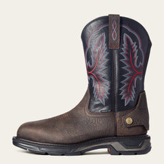 WorkHog XT EZ Zip Carbon Toe Work Boot Men - BRUIN BROWN