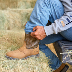 WorkHog Pull-on Work Boot Men - AGED BARK