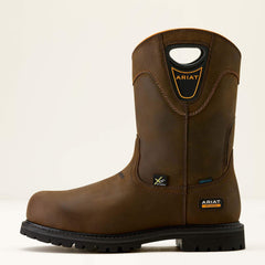 Longview Shock Shield MetGuard Waterproof Composite Toe Work Boot Men - OILY DISTRESSED BROWN