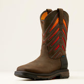 WorkHog XT VentTEK Waterproof Work Boot Men - IRON COFFEE/SUNSET
