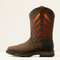 WorkHog XT VentTEK Waterproof Work Boot Men - IRON COFFEE/SUNSET