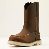 Rebar Lift Pull On Moc Toe Work Boot Men - DISTRESSED BROWN
