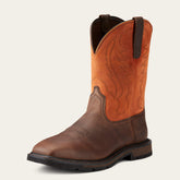 Groundbreaker Wide Square Toe Steel Toe Work Boot Men - BROWN EMBER