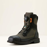 RigTEK Wildcat BOA 8" CSA Waterproof Wide Square Toe Composite Toe Work Boot Men - FORGED IRON
