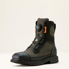 RigTEK Wildcat BOA 8" CSA Waterproof Wide Square Toe Composite Toe Work Boot Men - FORGED IRON