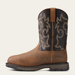 WorkHog Wide Square Toe 400g Waterproof Composite Toe Work Boot Men - RYE BROWN