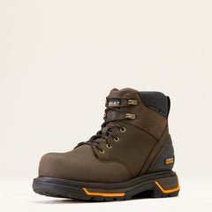 Big Rig 6" Waterproof Composite Toe Work Boot Men - IRON COFFEE