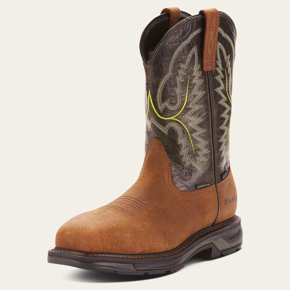 WorkHog XT Waterproof Carbon Toe Work Boot Men - TUMBLED BARK