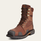 OverDrive 8" Wide Square Toe Waterproof Composite Toe Work Boot Men - CHESTNUT BROWN