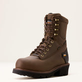 Powerline 8" 400G Waterproof 400g Composite Toe Work Boot Men - OILY DISTRESSED BROWN