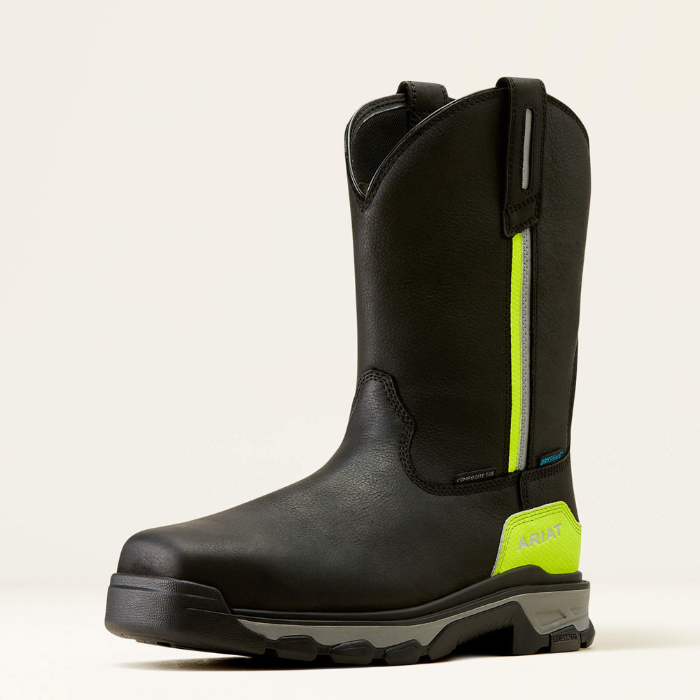 Intrepid Live Wire Waterproof Composite Toe Work Boot Men - BLACK