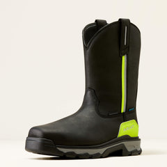Intrepid Live Wire Waterproof Composite Toe Work Boot Men - BLACK
