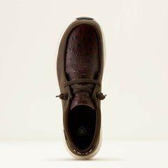 Buckeye Waterproof Shoe Men - DARK CHOCOLATE/CHOCOLATE FULL QUILL OSTRICH PRINT