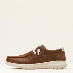 Hilo Shoe Men - MAHOGANY BLANKET EMBOSS
