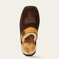 Silversmith Square Toe Slipper Men - CHOCOLATE
