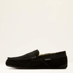 Clayton Moccasin Slipper Men - BLACK