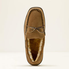 Moccasin Slipper Men - CHESTNUT