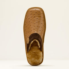 Silversmith Square Toe Exotic Slipper Men - BROWN