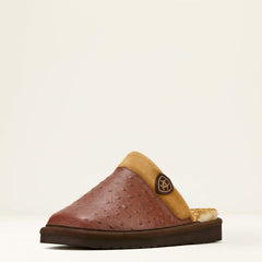 Silversmith Square Toe Exotic Slipper Men - BURGUNDY/CORDOVAN