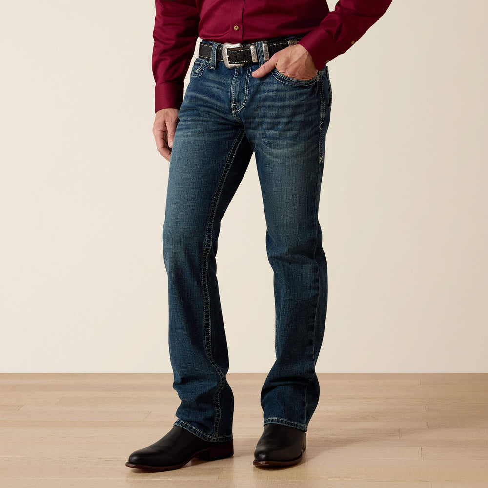 M7 Rocker Stretch Coltrane Stackable Straight Leg Jean Men - SILVERTON