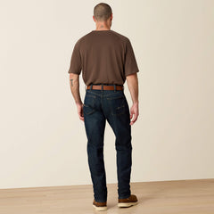 Rebar M4 Relaxed DuraStretch Basic Stackable Straight Leg Jean Men - BLACKSTONE