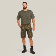 Rebar DuraStretch Made Tough Cargo 11" Short Men - OLIVE CAMO