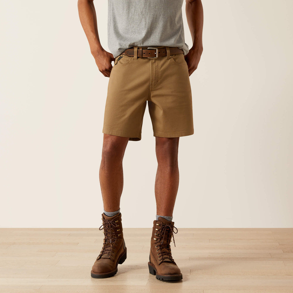 Rebar DuraStretch Made Tough 8" Short Men - FIELD KHAKI